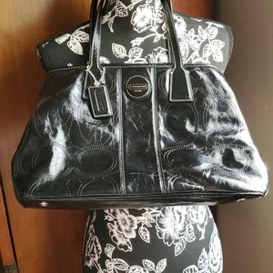 Black Coach Hand Bag